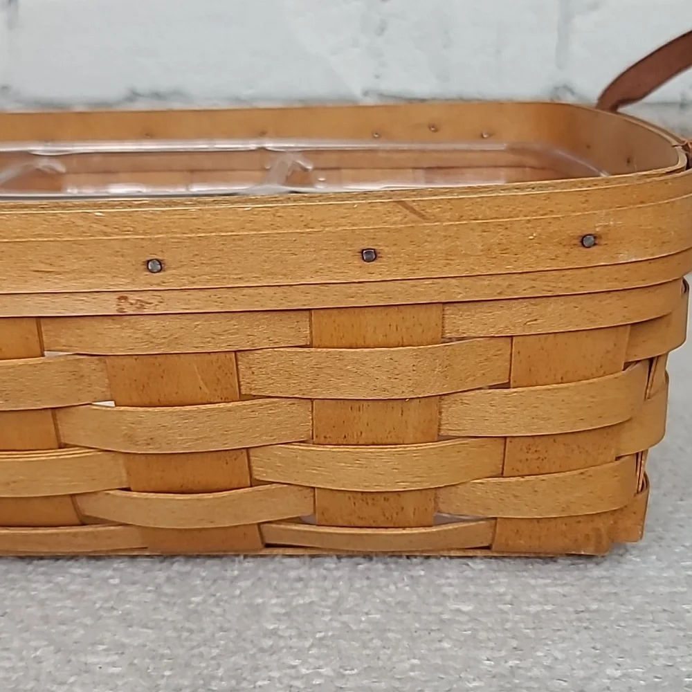 Longaberger Vintage 2000 Pantry Basket 12327 with Organizing Insert